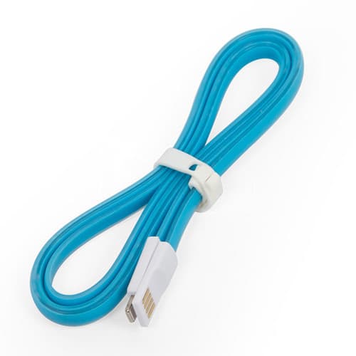 USB-кабель Apple iPhone 5, Apple iPhone 5C, Apple iPhone 5S, Apple iPhone 6, Apple iPhone 6 Plus, Apple iPhone 6S, Apple iPhone 6S Plus, iPad 4, iPad 5 Air, iPad Air 2, iPad Mini, iPad Mini 2 Retina, iPad Mini 3 Retina, синій