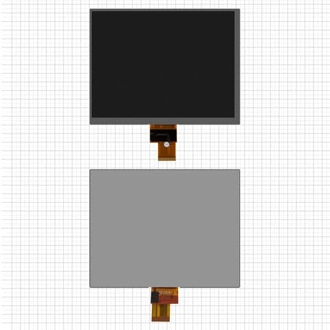 Дисплей China-Tablet PC 8", (174 x 136 мм), 40 pin, (1024 x 768), HB080-DM877-27B L7-1 | экран, монитор