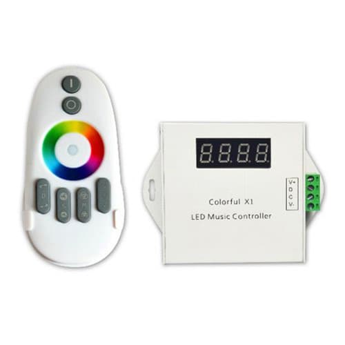 Светомузыкальный контроллер с радиопультом Colorful X1, (WS2811, WS2812, WS2813, 5-12 В)