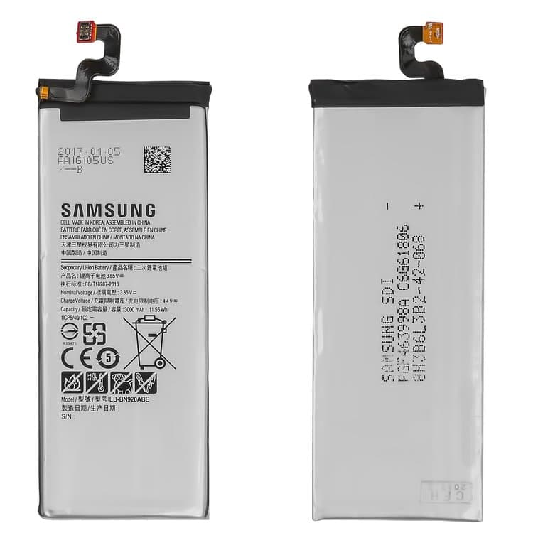���������� Samsung SM-N920 Galaxy Note 5, SM-N9200 Galaxy Note 5, EB-BN920ABE, Original (PRC) | 3-12 ��. ������ | ���, �������, �����������