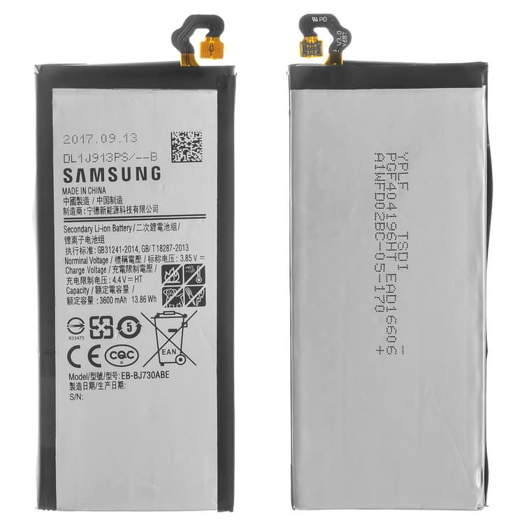 ���������� Samsung SM-J730 Galaxy J7 (2017), EB-BJ730ABE, EB-BJ730CBC, Original (PRC) | 3-12 ��. ������ | ���, �������, �����������