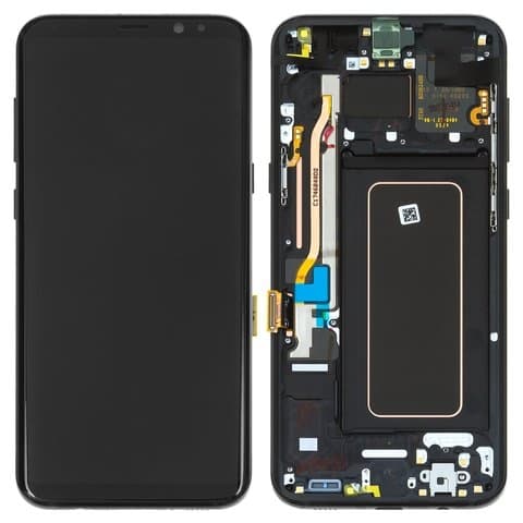������� Samsung SM-G955 Galaxy S8 Plus, ������, Midnight Black, � ��������� | � �������� �����, �������� (������-�����), SUPER AMOLED, GH97-20470A, GH97-20564A, GH97-20565A | ���������� ������, �����