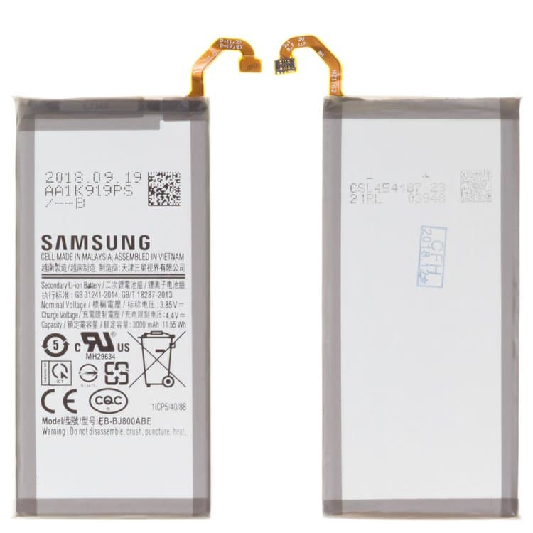 ���������� Samsung SM-A600 Galaxy A6 (2018), SM-J600 Galaxy J6, SM-J800 Galaxy J8, EB-BJ800ABE, Original (PRC) | 3-12 ��. ������ | ���, �������, �����������