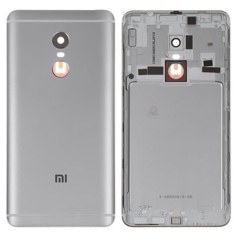 Задня кришка Xiaomi Redmi Note 4, сіра, с боковыми кнопками, Original (PRC) | корпус, задняя панель аккумулятора, АКБ, батареи
