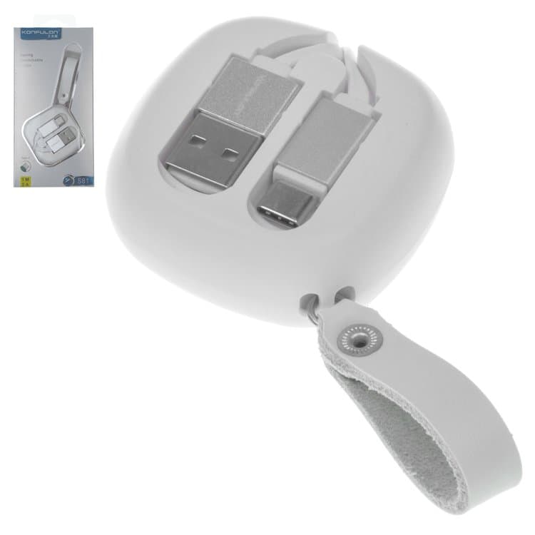 USB-������ Konfulon S81, Type-C, 100 ��, �������, ���������, 2.0 �, ����