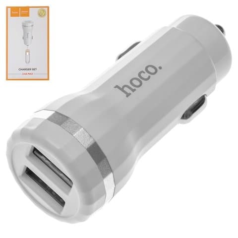 ������������� �������� ������� Hoco Z27, 2 USB, 2.4 �, 12 ��, � ������� Micro-USB, ����� | �������, �������� ����������