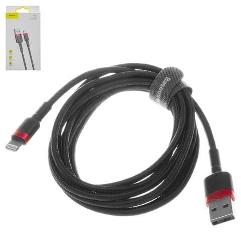 USB-������ Baseus, Lightning, 200 ��, � ���������� �������, 1,5�, ������, �������, #CALKLF-C19