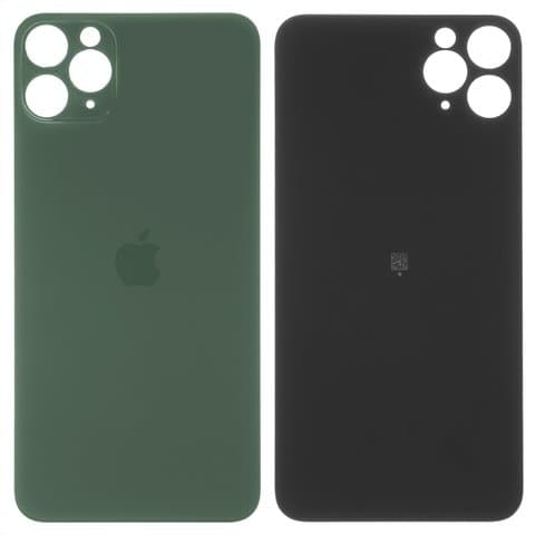 Задня кришка Apple iPhone 11 Pro Max, зелена, Matte Midnight Green, не потрібно знімати скло камери, big hole, Original (PRC) | корпус, крышка аккумулятора, АКБ, батареи
