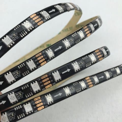 ������������ ����� RGB SMD5050, WS2818 (������, c �����������, IP65, 12 �, 60 ������/�, 1 �)