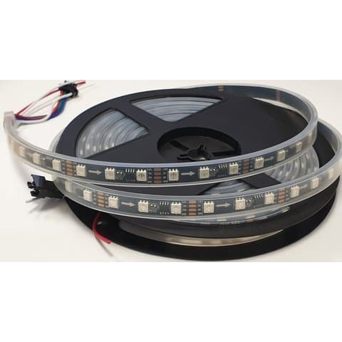 ������������ ����� RGB SMD5050, WS2818 (������, c �����������, IP67, 12 �, 60 ������/�, 1 �)