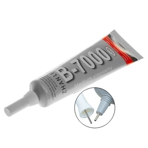 Клей-герметик B7000, оригинал, 25 мл, дозатор 1.0 мм, для приклеивания тачскрина, дисплея, задней панели, прозрачный | B-7000