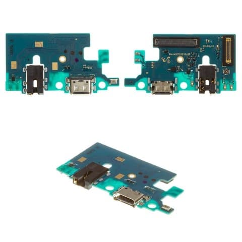 Плата зарядки Samsung SM-M317 Galaxy M31s, шлейф коннектора зарядки, коннектора наушников, с микрофоном, Original (PRC)