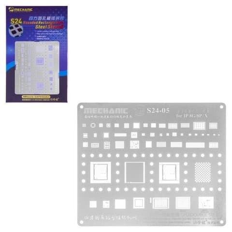 BGA-�������� Mechanic S24-05 ��� Apple iPhone 8, iPhone 8 Plus, iPhone X