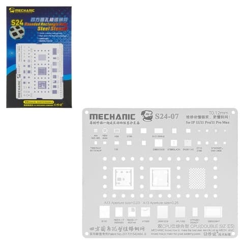 BGA-�������� Mechanic S24-07 ��� Apple iPhone 11, iPhone 11 Pro, iPhone 11 Pro Max