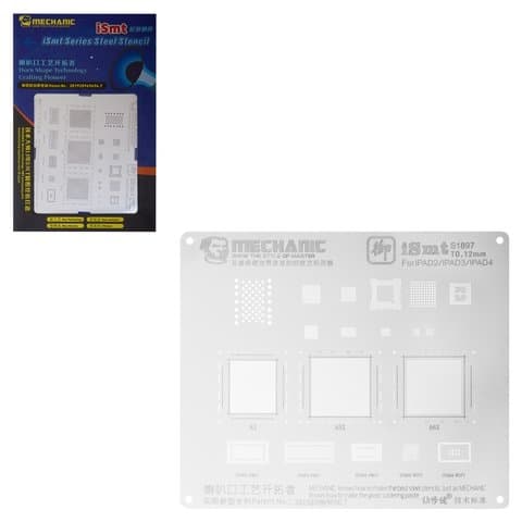 BGA-�������� Mechanic iSmt Series 13 (S1897) ��� Apple iPad 2, iPad 3, iPad 4