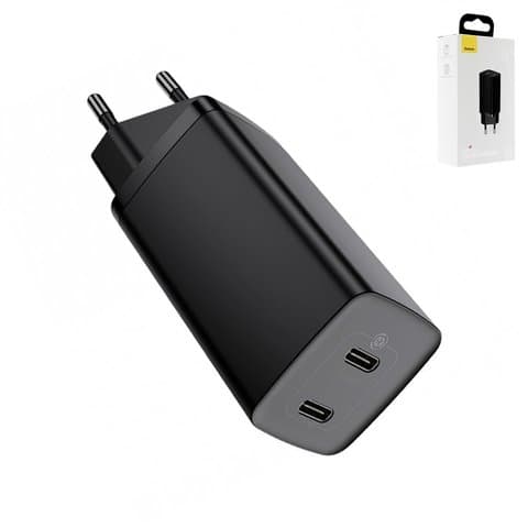 ������� �������� ���������� Baseus GaN2 Lite, Quick Charge, 220 �, ������, 65 ��, CCGAN2L-E01
