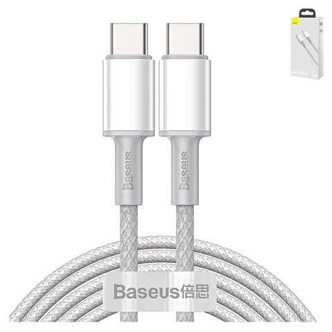 USB-������ Baseus High Density Braided, Type-C, 200 ��, � ���������� �������, Type-C �� Type-C, 5.0 �, ����, #CATGD-A02
