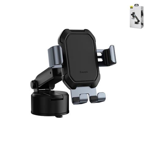 Автодержатель Baseus, чорний, выдвижной, вакуумнаяя присоска, #SUYL-TK01