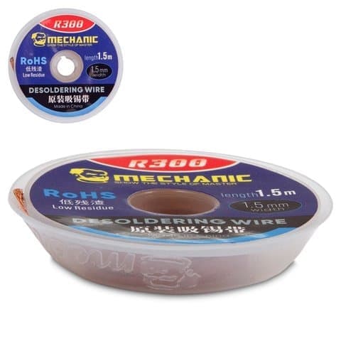 Лента-оплетка Mechanic R300 1515, (Ш) 1,5 мм, (Д) 1,5 м
