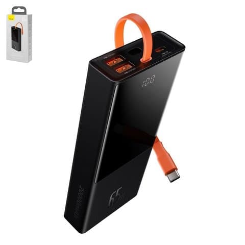Power bank Baseus Elf Digital Display, 20000 mAh, � ��������, ������, Fast Charge, 65 ��, #PPJL000001