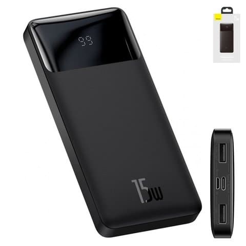 Power bank Baseus Bipow, 10000 mAh, � ��������, c �������, ������, Quick Charge, 15 ��, #PPDML-I01
