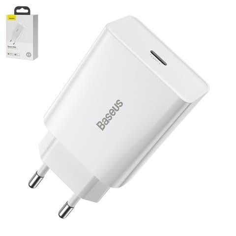 Сетевое зарядное устройство Baseus Super Si Pro, Quick Charge, белое, USB Type-C, USB тип-A, 30 Вт, CCSUPP-E02