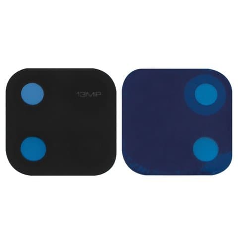 Стекло камеры Xiaomi Redmi 10A, 220233L2C, 220233L2G, 220233L2I, черное, 17.8 x 17.8 мм, Original (PRC)