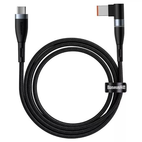 USB-������ Baseus Zinc Magnetic, Type-C �� DC Square Port, 200 ��, 100 ��, ������, Power Delivery trigger, #CATXC-U01