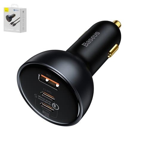 ������������� �������� ������� Baseus Qualcomm Quick Charge 5 Technology, ������, Quick Charge, c ������� USB ���-C � USB ���-C, 160 ��, 3 �����, 12-24 B, #TZCCZM-0G | �������, �������� ����������
