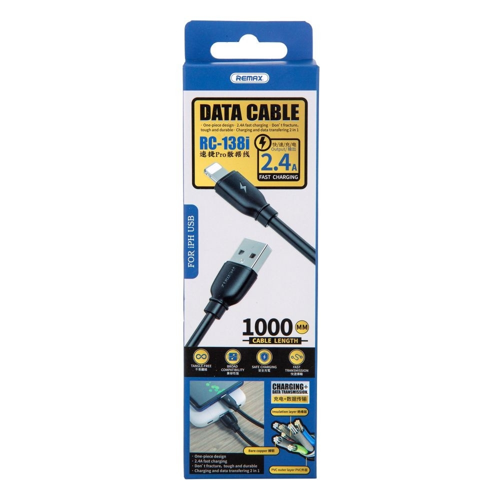 USB-������ Remax RC-138i, Lightning, 2.4 �, 100 ��, ������