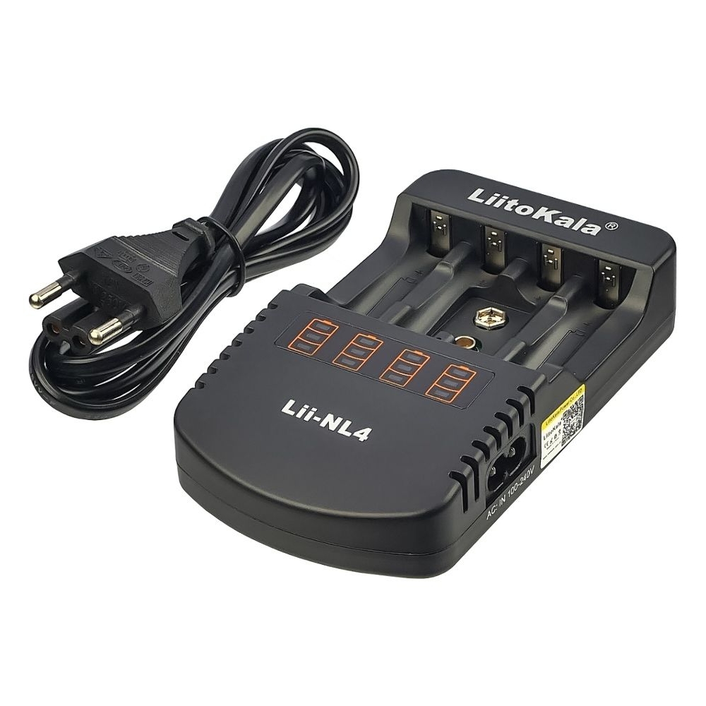 ������� �������� ���������� � �������� LiitoKala Lii-NL4, ��� ������������� 18650, ��, ��� � ������, 4 �����