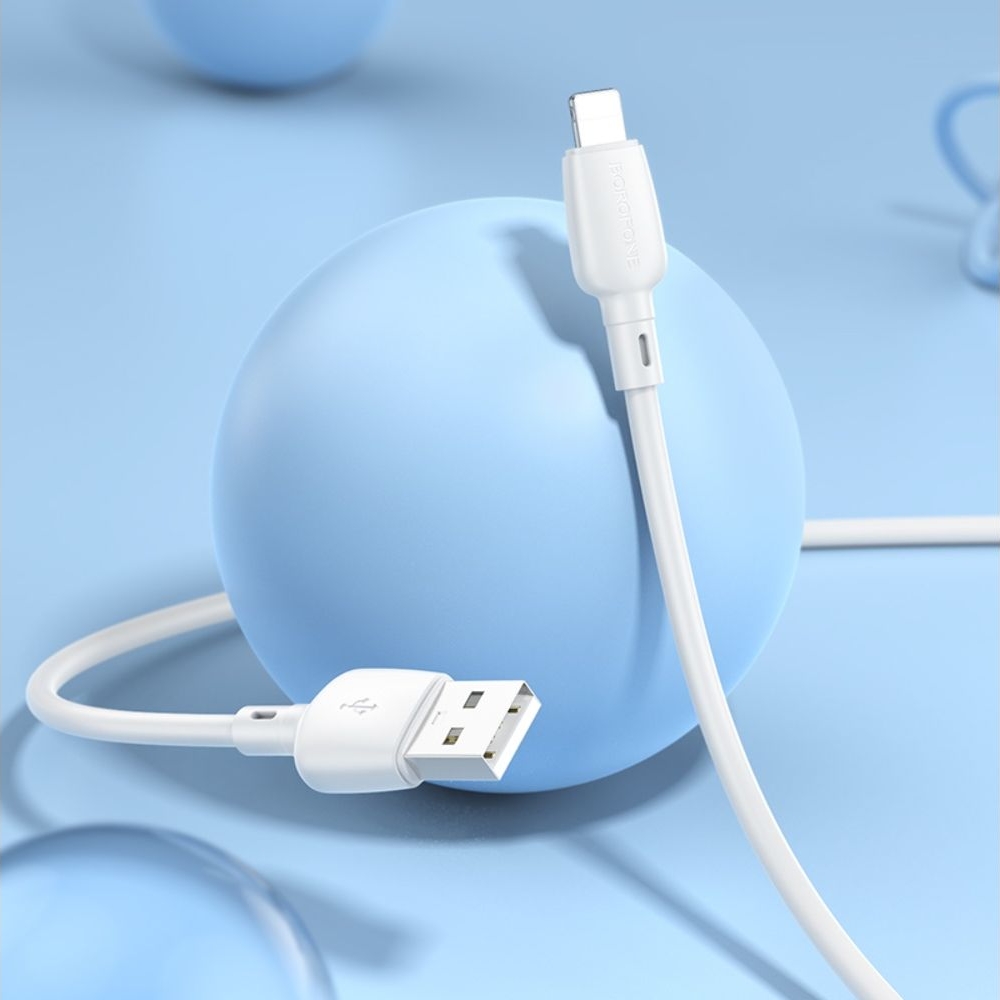 USB-������ Borofone BX93, USB �� Lightning, 100 ��, ����