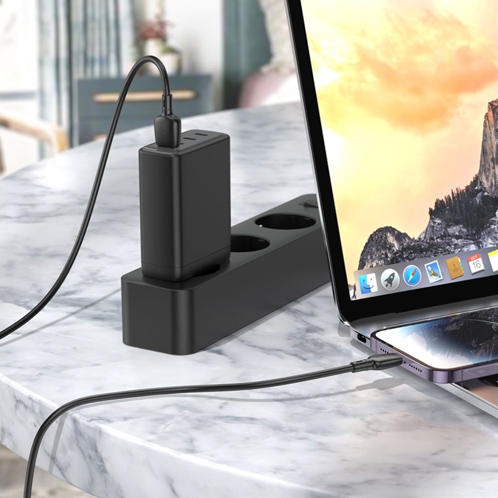 USB-������ Borofone BX93, USB �� Lightning, 100 ��, ������