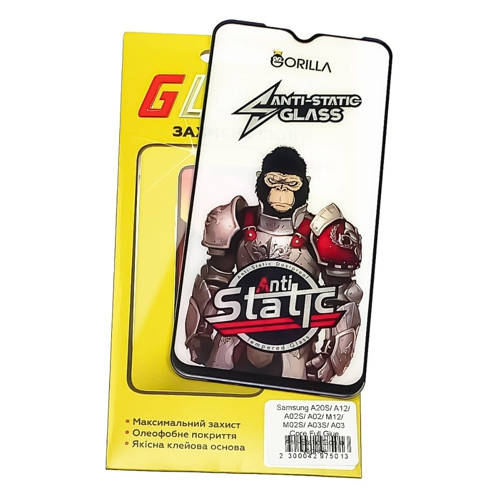 ������� ���� Samsung SM-A022 Galaxy A02, SM-A025 Galaxy A02s, SM-A032 Galaxy A03 Core, SM-A037 Galaxy A03s, SM-A125 Galaxy A12, SM-A207 Galaxy A20s, SM-A426 Galaxy A42 5G, SM-M025 Galaxy M02s, SM-M127 Galaxy M12, �����, 0.3 ��, Gorilla, Anti-Static, iNobi, Full Glue, ���� �� ��� ��������, ������ � ������ | ���������� �������� ������