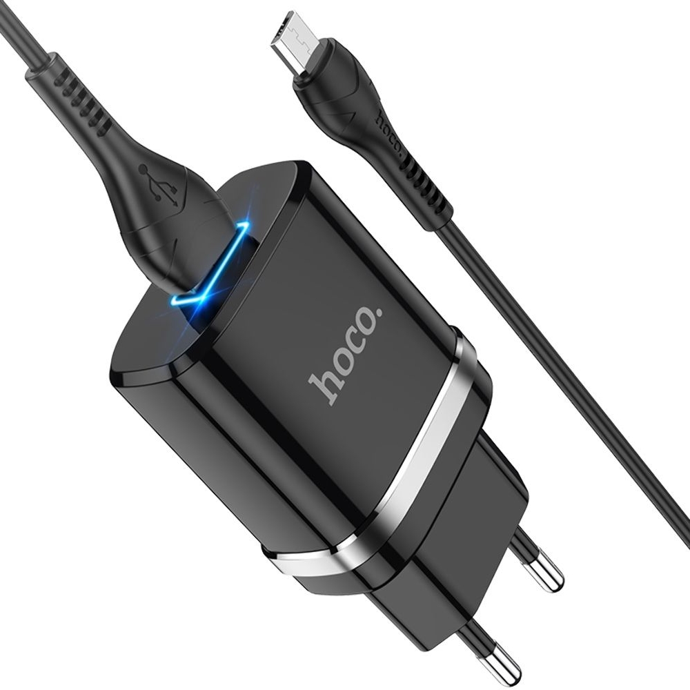 ������� �������� ���������� Hoco N1, 1 USB, ������, � ������� MicroUSB