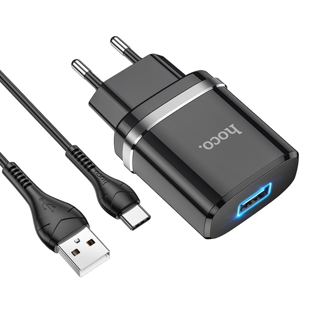 ������� �������� ���������� Hoco N1, 1 USB, ������, � ������� Type-C