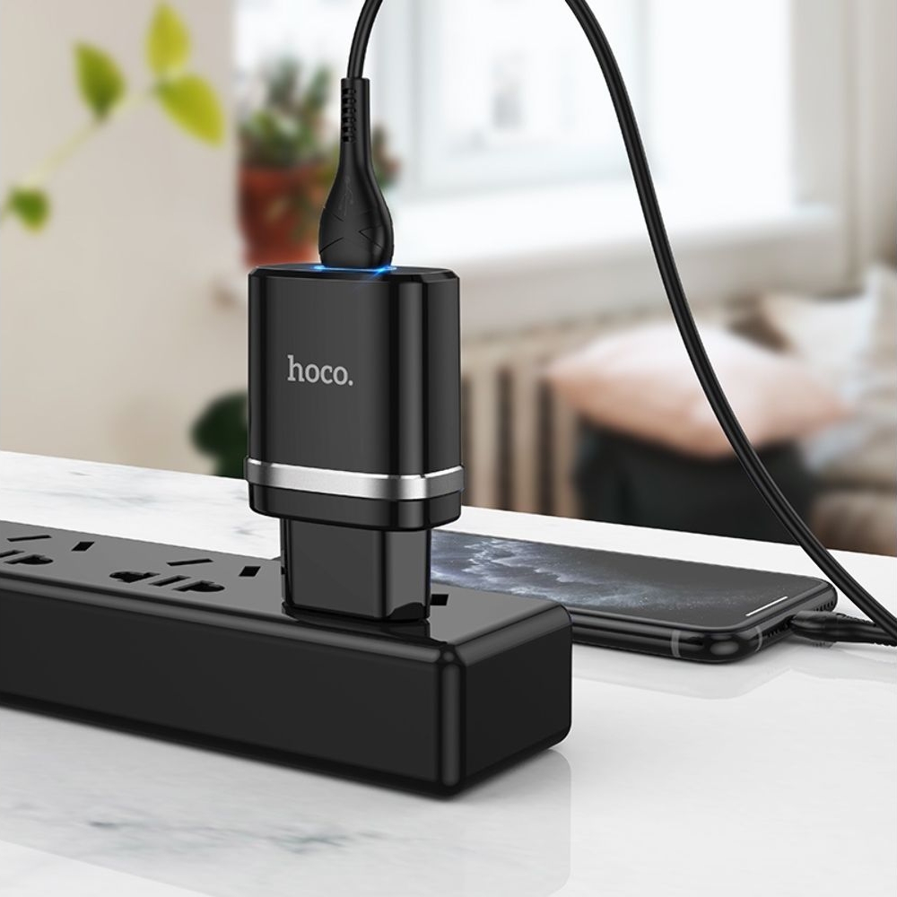 ������� �������� ���������� Hoco N1, 1 USB, ������, � ������� Type-C