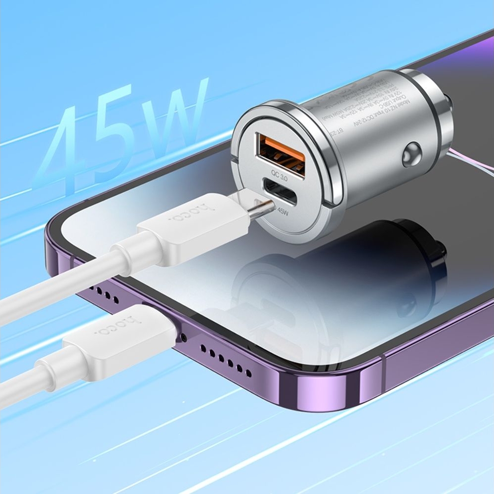 ������������� �������� ������� Hoco NZ10, USB, Type-C, Power Delivery (45 ��), ����������� + ������, Type-C �� Lightning | �������, �������� ����������
