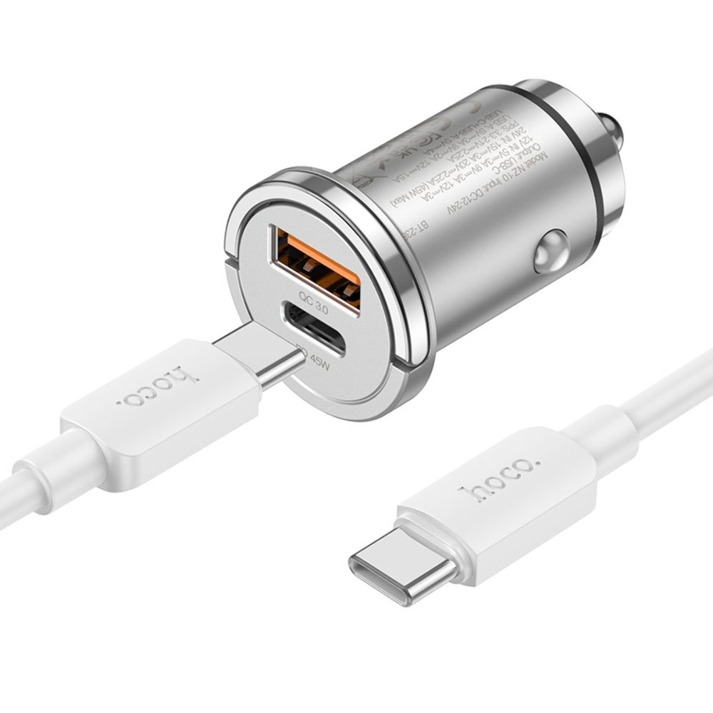 ������������� �������� ������� Hoco NZ10, USB, Type-C, Power Delivery (45 ��), ����������� + ������, Type-C �� Type-C | �������, �������� ����������