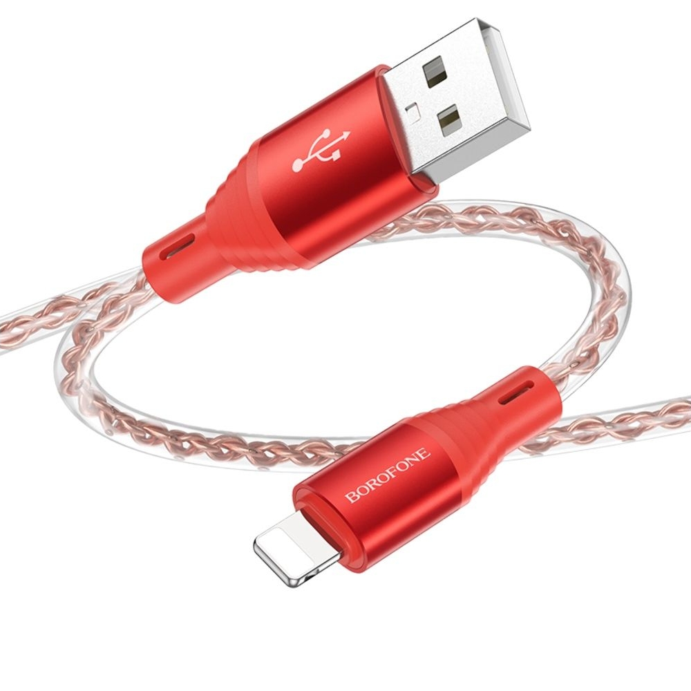 USB-������ Borofone BX96, USB �� Lightning, 100 ��, �������