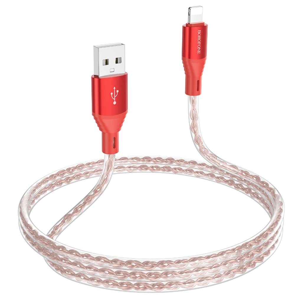 USB-������ Borofone BX96, USB �� Lightning, 100 ��, �������
