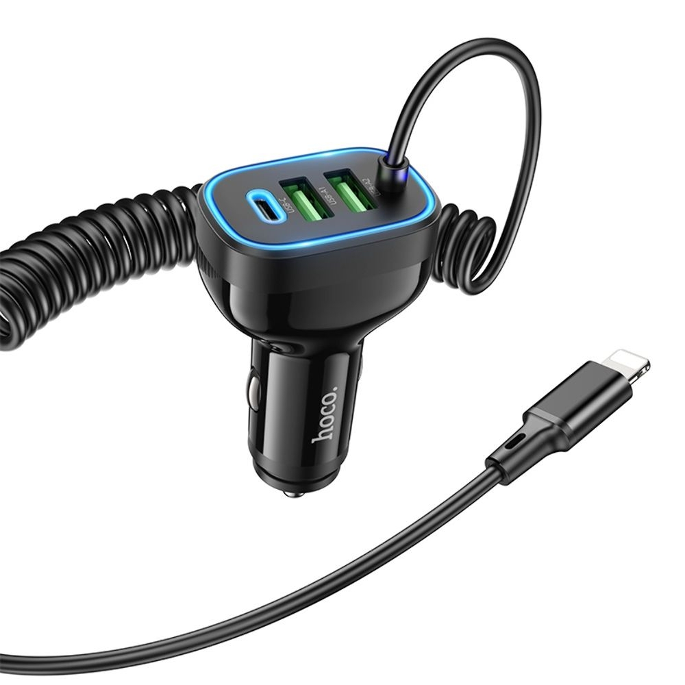 ������������� �������� ������� Hoco NZ11A, 2 USB, Type-C, Power Delivery (30 ��), ������ + ������ Lightning | �������, �������� ����������
