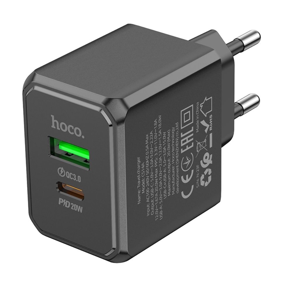 ������� �������� ���������� Hoco CS14A, USB, Type-C, Quick Charge, PowerDelivery, ������