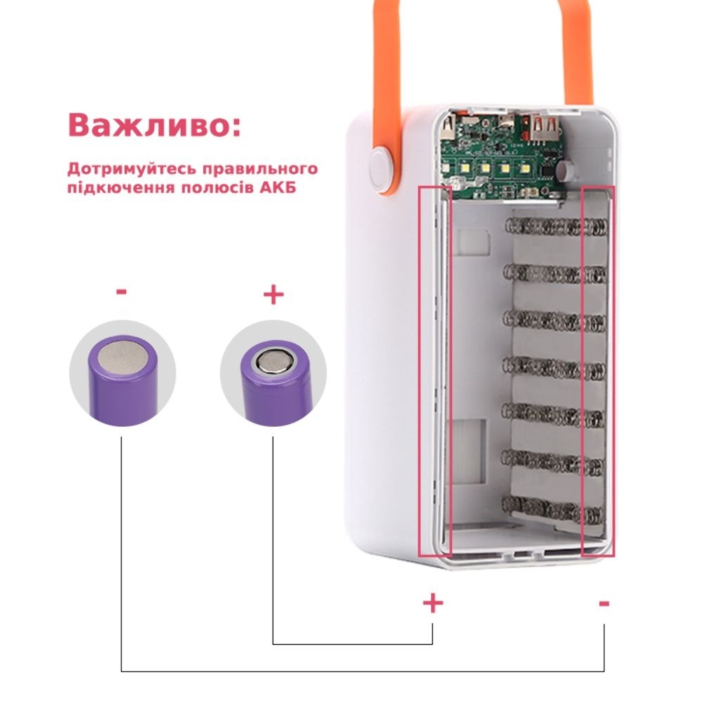 ������ Multi-powerbank S28, ��� �������� 18650 �� 28 ��, 22.5W, � ������, ����