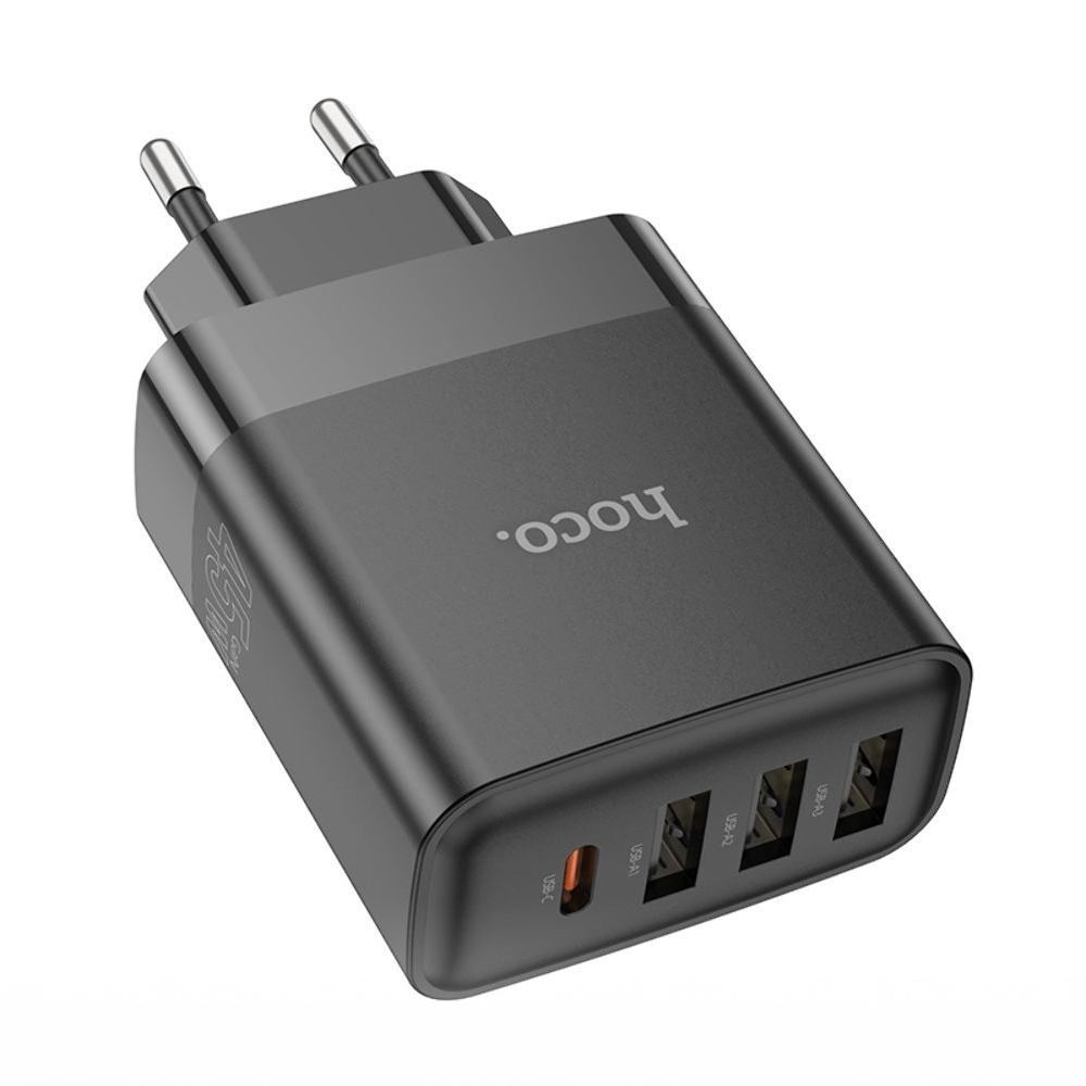 ������� �������� ���������� Hoco C127A, 3 USB, Type-C, Power Delivery (45 ��), ������