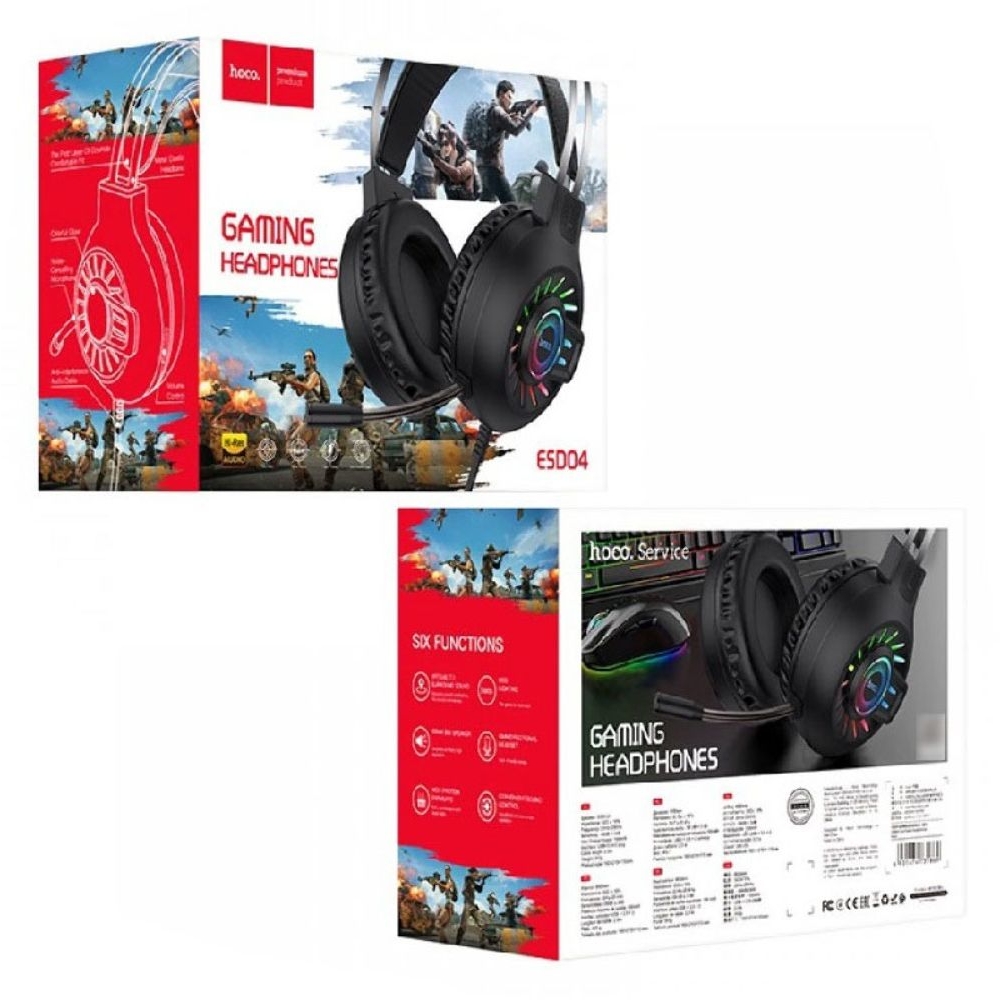 �������� ��������� ������� Hoco ESD04, � ����������, � LED-����������, 3.5 ��, ������