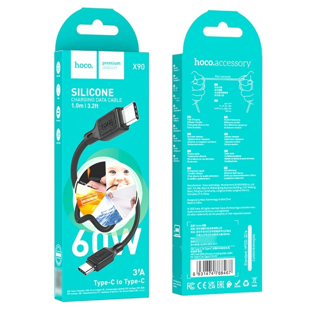������ Hoco X90 Type-C to Type-C PD 60W 1m, ������