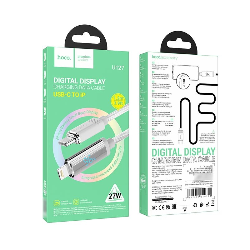 ������ Hoco U127 Type-C �� Lightning ����������-�����