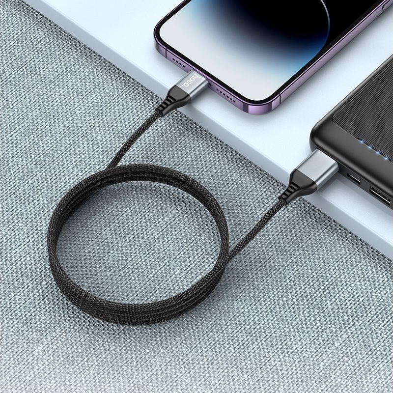 ������ Hoco U128, 2 � 1, USB/ Type-C �� Lightning, 1.2�, ������