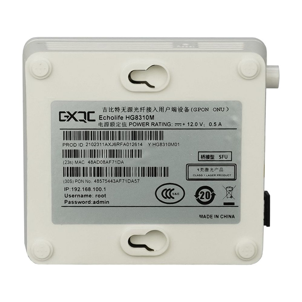 �������������� ����������� �������� GPON ONU GXQC Echolife HG8310M
